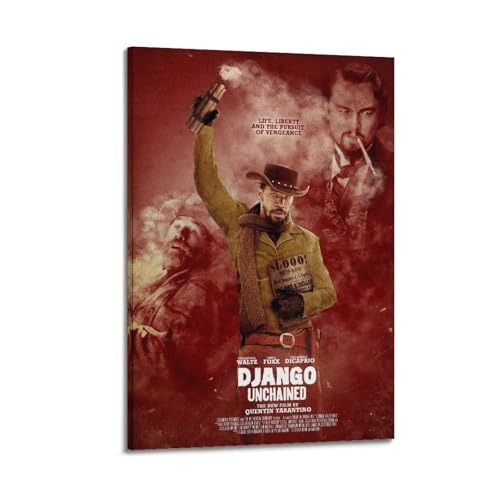 Movie Django Unchained Poster Poster Leinwanddruck Wohnzimmer Home Ästhetische Kunst Hängende Malerei, Neues Zuhause Geschenk Moderne Raumdekoration16x24inch(40x60cm) von YUKETPAZ
