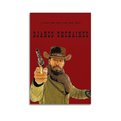 Movie Django Unchained Print Poster Poster Leinwanddruck Wohnzimmer Home Ästhetische Kunst Hängende Malerei, Neues Zuhause Geschenk Moderne Raumdekoration08x12inch(20x30cm) von YUKETPAZ