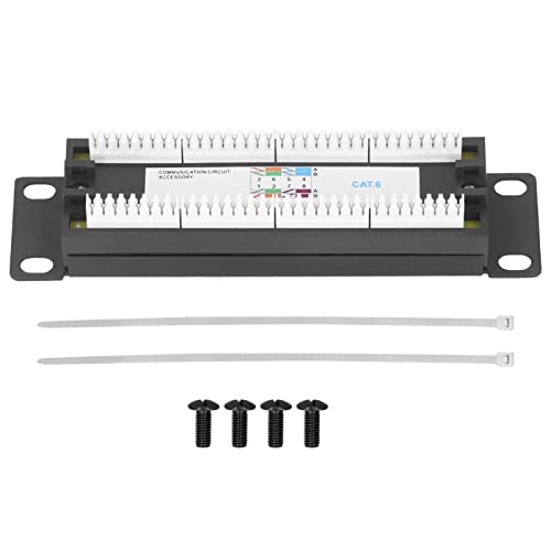 8 Ports Wall Mount Network Patch Panel UTP Cat6 Unschützte Kabelhalterung für 23-28AWG -Kabel von YUKOFE