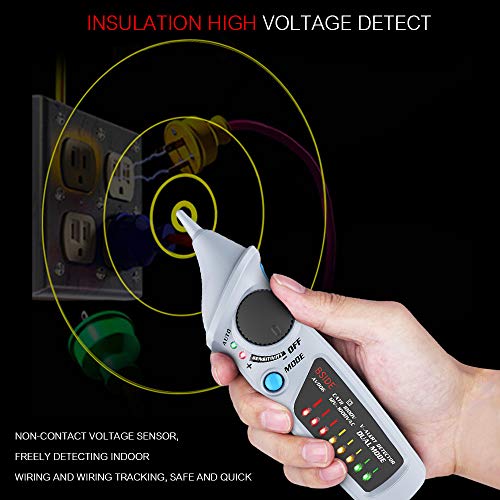 Bside Nicht-Wechselstrom-Spannungstester-Stift-Form V ~ Alarmdetektor Auto/Handbuch Dual-Modus NCV Tester Live-Draht-Check mit einstellbarer Empfindlichkeitsschall und Lichtalarm Bside Nicht-Wechselstrom-Spannungstester-Stift-Form V ~ Alarmdetektor Auto/Handbuch Dual-Modus NCV Tester Live-Draht-Check mit einstellbarer Empfindlichkeitsschall und Lichtalarm von YUKOFE