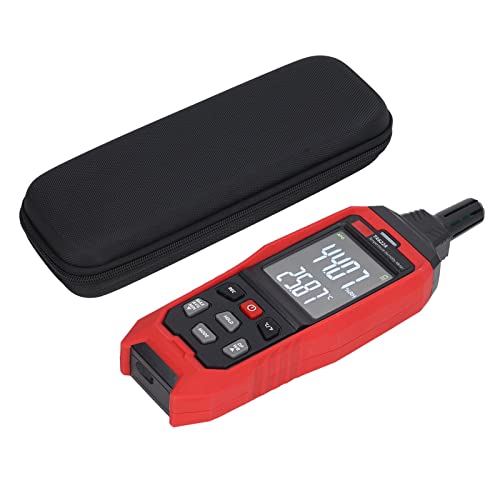 Digitale Temperaturfeuchtigkeitsmesser LCD -Anzeige Tau -Feuchtlampe Tester Alarmfunktion Tragbares Design für Innenraum Außenabbs schwarz rot Digitale Temperaturfeuchtigkeitsmesser LCD -Anzeige Tau -Feuchtlampe Tester Alarmfunktion Tragbares Design für Innenraum Außenabbs schwarz rot von YUKOFE