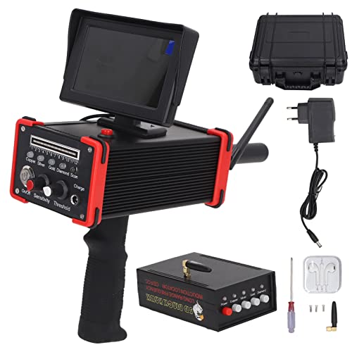 Langstrecken Metalldetektor Hochempfindlichkeit Schatzmesser für Sicherheitsinspektion Gold Silber von YUKOFE