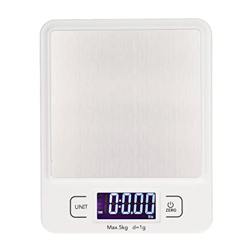 Lebensmittelskala 5 kg Kapazität 1G Genauigkeit Digitales Display Messwerkzeug für Küchentee Lebensmittelskala 5 kg Kapazität 1G Genauigkeit Digitales Display Messwerkzeug für Küchentee von YUKOFE