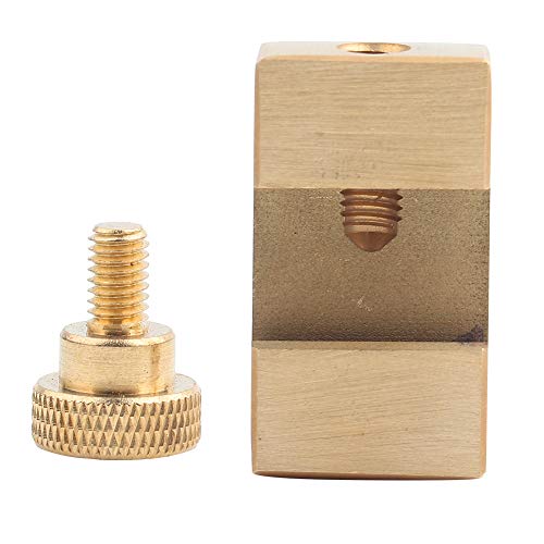 Messing Lineal Locator Block Holzbearbeitungsmarkierungswerkzeug -Hardware Hardware Messung Hand [hohe Härte] für Holzarbeiter von YUKOFE
