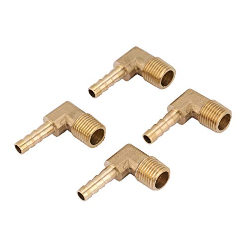 Messingmännchen Faden Ellbogenschlauchschwanz Barb Anschlussanpassung G1/4 Hochlebige schnelle Verbindung Verschiedene Adapter (2 points-6) von YUKOFE