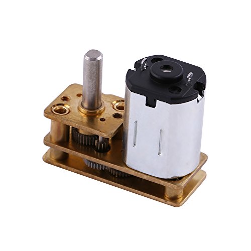Metall Elektrikgetriebe Motorgeschwindigkeitsreduzierung Getriebes Box DC 6 V 100 U/min für Hotelschlösser intelligente Schlösser Silber Gold Schwarz 1pc von YUKOFE