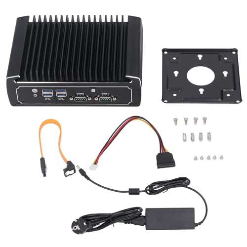 YUKOFE N3022 Fanless Industrial PC, i3-10110u 8 GB RAM 128 GB SSD eingebettete Mini-Aluminium-Chassis mit 3G 4G WiFi SIM-Kartensteckplatz mit Gigabit-Ethernet-USB-DP von YUKOFE