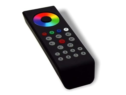 YULED SR-1100 MKII Fernbedienung für SR-1009FAWi WiFi/RF LED Controller 8 Zonen RGBW Touchwheel Funk (868MHz) schwarz von YULED