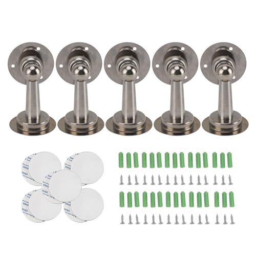 5pcs Magnety Door Stopp Edelstahl einfache Installation Starker Magnet -Türstopper für Büroschlafzimmerschrank Hotel von YULEESIYIP