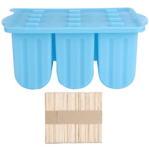 Blaue Eismaschine für selbstgemachtes Eis, Silikonform mit 12 Fächern und Deckel für Küchenzubehör Blaue Eismaschine für selbstgemachtes Eis, Silikonform mit 12 Fächern und Deckel für Küchenzubehör von YULEESIYIP