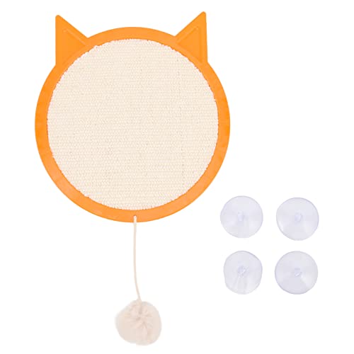 Cat Scratching Pad Sisal Scratcher Mat with Strong Suction Cups Decorative Furniture Protection Cat Scratch Board for Home (A) von YULEESIYIP