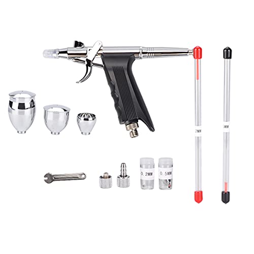 Dual Action Airbrush Compressor Kit Bastelkuchenfarbe Kunstsprühgerät Set -Werkzeuge von YULEESIYIP