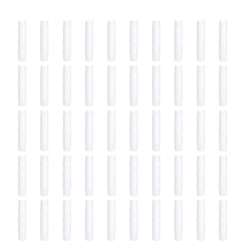 Gewächshausrahmen Rohr und Film Clip Clamp Connector Kit Garten Werkzeug 50pcs Weiß (8.5cm) von YULEESIYIP