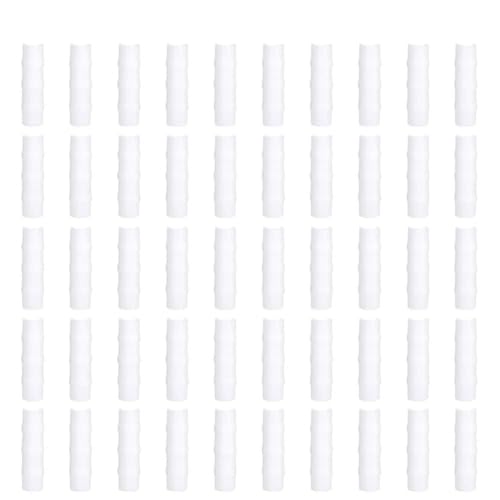 Gewächshausrahmen Rohr und Film Clip Clamp Connector Kit Garten Werkzeug 50pcs Weiß (8cm) von YULEESIYIP
