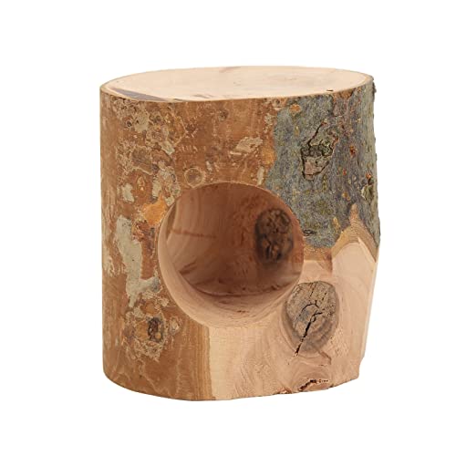 Hamster Hollow Tree Rumpf sicheres Klettern Kaut kaut hölzerne Hamster Verstecktunnel für kleine Haustiere von YULEESIYIP
