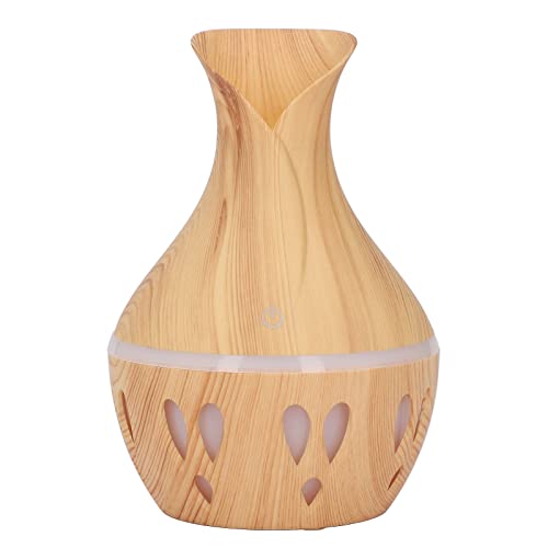 Holzkorn ätherisches Öl Diffusor LED 7 Farben Nebel -Luftbefeuchter USB angetrieben für Schlafzimmer Büro von YULEESIYIP