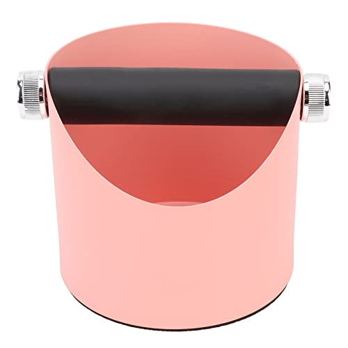 Kaffee Klopfen Schlacke Eimer Langlebige Nicht -Schlupf -Kapazität Leicht zu reinigen breite Anwendbarkeit Kaffeebox Metall Gummi Home kleine Anti -Schlupf -Kaffeemaschine Erde (Rosa) von YULEESIYIP