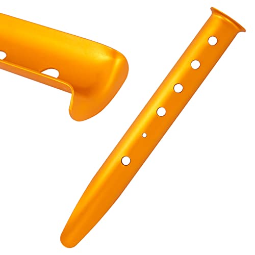 Leichte Aluminiumlegierung Camping Zelt Nagel U -Form Schnee Peg 31 cm Strand Baldachin Fixiernägel (Gold) von YULEESIYIP