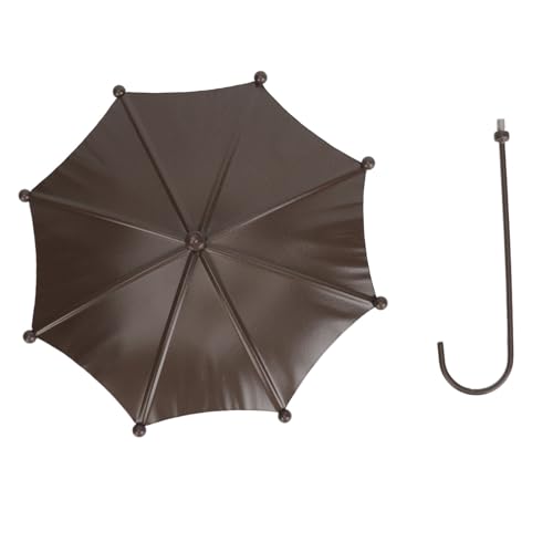 Mangiatore di uccelli a Forma di ombrello in Metallo Manette per uccelli appeso per arredamento da giardino esterno von YULEESIYIP