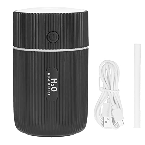 Mini -Luftbefeuchter farbenfrohe leichte Desktop -Luftbefeuchter USB angetriebenen Auto Bürozimmer Schlafzimmer (Black) von YULEESIYIP