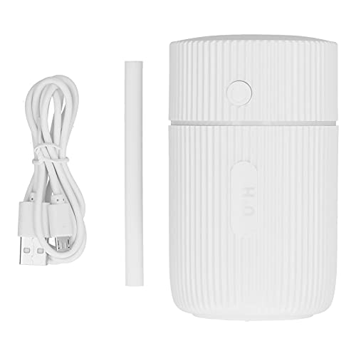 Mini -Luftbefeuchter farbenfrohe leichte Desktop -Luftbefeuchter USB angetriebenen Auto Bürozimmer Schlafzimmer (White) von YULEESIYIP