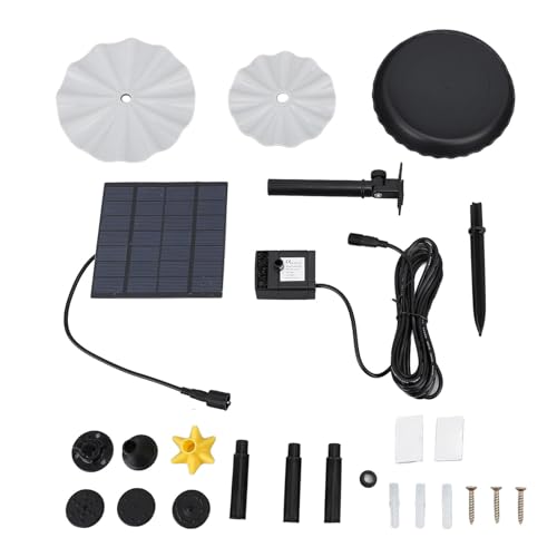 Solar angetriebene Wasserpumpe Kit ABS Material leistungsstarke Düsen -Wasserteichpumpe Garten Gartenpool Fischtank von YULEESIYIP
