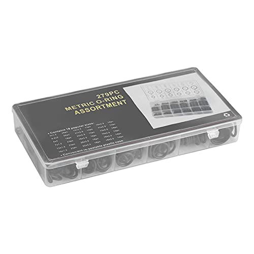 YULEESIYIP 279pcs Kit 18 Größen Gummi -Ring -Sortiment -Set -Set hydraulische Sanitärdichtungen Dichtungskit für Mechaniker Klempner von YULEESIYIP