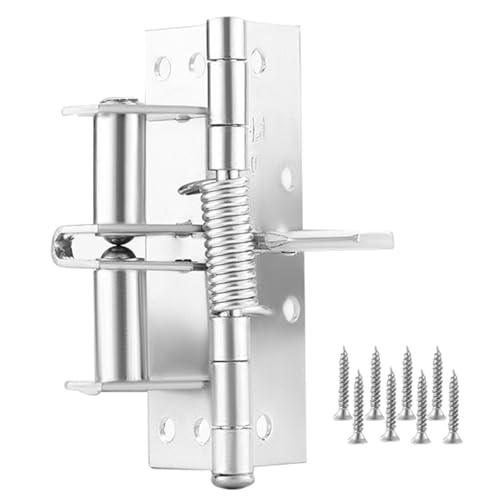 YULEESIYIP 4 Inch Self Closing Door Hinges Spring Door Hinge Concealed Door Hinges Residential Door Hardware 90 Degree Positioning von YULEESIYIP