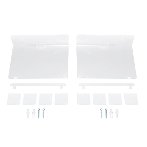 YULEESIYIP Acryl schwimmende Wandregal Stilvoller Organizer Monitor Kamera Halter Wohnzimmer ation von YULEESIYIP