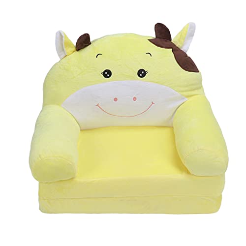 YULEESIYIP Cartoon Kinder Sofa Faltbare Kuh 2 in 1 Flip Open Couch Rückenlehne Sessel Bett für Kinder (2 Tier) von YULEESIYIP