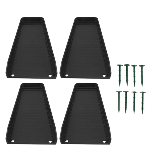 YULEESIYIP Downspout Splash Block Regenrinne Downspout -Erweiterungen schützen die House Foundation mit fixierbarem Extender (Schwarz) von YULEESIYIP