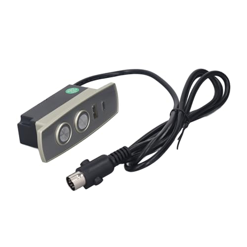 YULEESIYIP Electric Recliner Controller Premium ABS 2 Taste gerade Kopfsofa -Schalter mit USB -Anschluss von YULEESIYIP