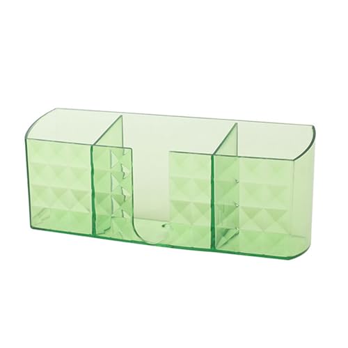 YULEESIYIP Fernbedienungshalter klare transparente Acryl -TV -Wandmontage Organizer Punch Multifunktion Storage Regale Rack (Hellgrün) von YULEESIYIP