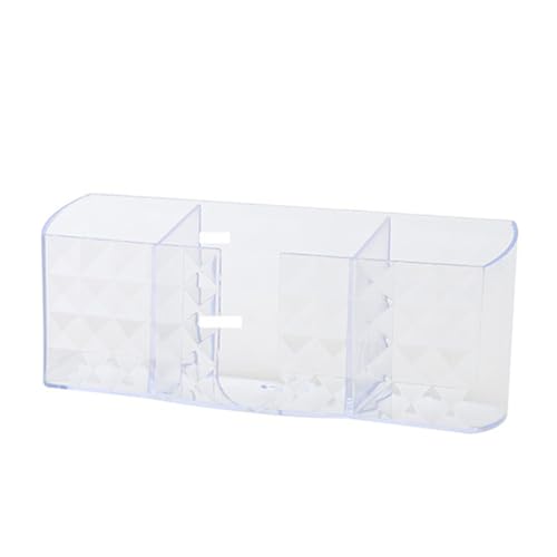 YULEESIYIP Fernbedienungshalter klare transparente Acryl -TV -Wandmontage Organizer Punch Multifunktion Storage Regale Rack (Weiß) von YULEESIYIP