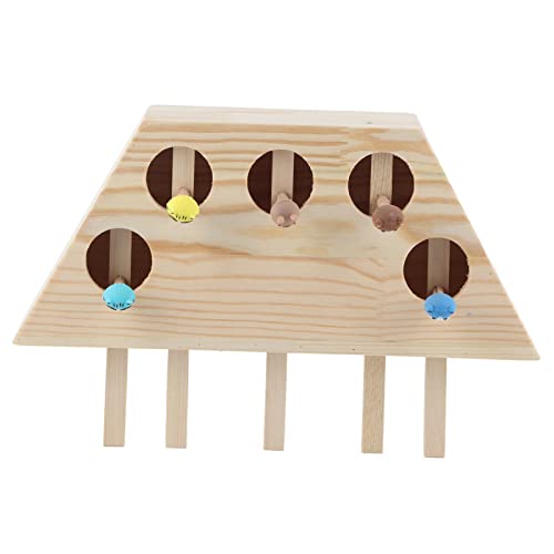 YULEESIYIP Holz Silikon Interaktive Katzenjagd Spielzeug Kätzchen Puzzle Haustierversorgung für sichere Nichtmaterialien von YULEESIYIP