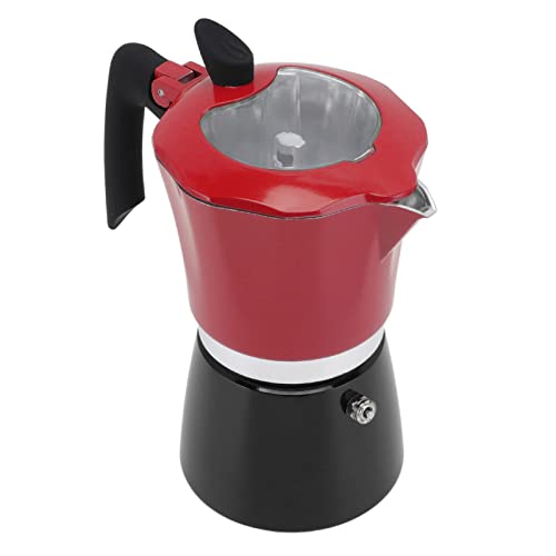 YULEESIYIP Kaffeemaschine Kaffeemaschine Aluminium tragbare Kaffeemaschine Topf mit transparentem Deckel für die Reise (Nr. 6 Pot 300 ml) von YULEESIYIP