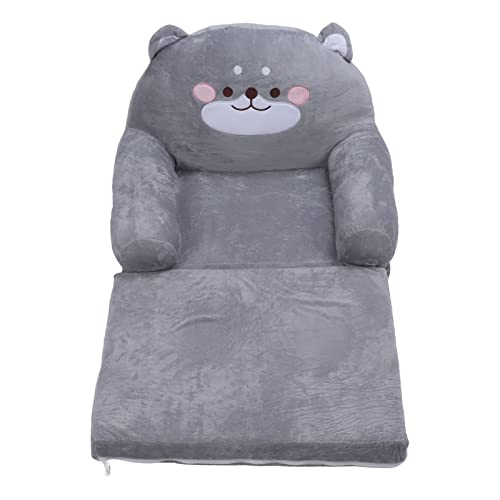 YULEESIYIP Kinder Sofa Cartoon Grau Hund Weichen Atmungsaktiven Kleinkind Stuhl Lesen Entspannende Schlafen (2 Tier) von YULEESIYIP