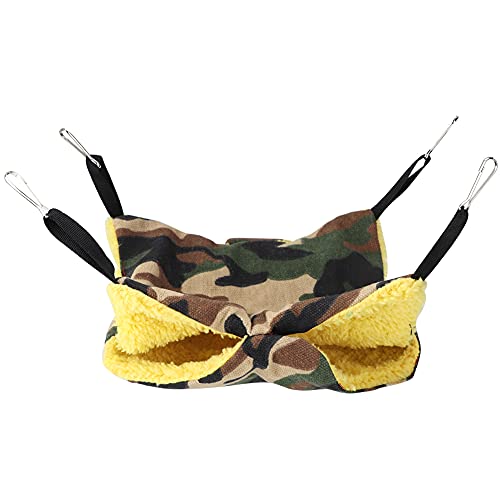 YULEESIYIP Kleiner Haustierhamster Warmer Winter Doppeldeck Hängematte Hanging Bett Käfig Haken Pink Camouflage entzückender sicherer Ruhestand Alle kleinen Haustücher 2 Pack (20 * 20cm, Camouflage) YULEESIYIP Kleiner Haustierhamster Warmer Winter Doppeldeck Hängematte Hanging Bett Käfig Haken Pink Camouflage entzückender sicherer Ruhestand Alle kleinen Haustücher 2 Pack (20 * 20cm, Camouflage) von YULEESIYIP