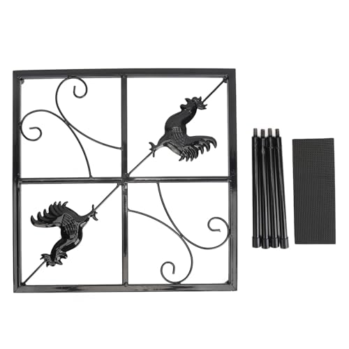 YULEESIYIP Metall Blumentopfhalter robuster Eisenhuhn -Feeder -Ständer Platz sparen Innen im Freien Garten Ecke (Rectangular) von YULEESIYIP