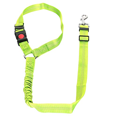 YULEESIYIP PET -Kopfstütze Verstellbare Sicherheitsgrenze Gurthund Nylon Reflexionspfusgürtel (Fluorescent Green) von YULEESIYIP
