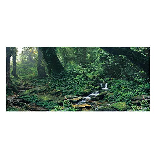 YULEESIYIP PVC -Klebstoff -Flussgüterwald -Poster -Aufkleber für Fischtankdekoration (91 * 50cm) von YULEESIYIP