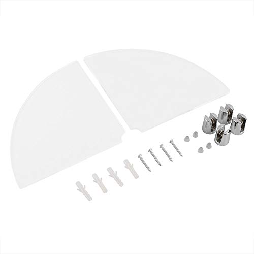 YULEESIYIP Radial Eckregal Home Decor Einrichtung Restaurant Wohnzimmer Schlafzimmer Küchenbüro Acryl weiß schwarz transparent (Transparent) von YULEESIYIP