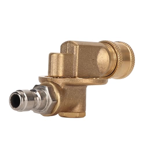 YULEESIYIP Schnellverbindungsschwemmungskuppler langlebiger Hochdruckspray 1/4in einstellbar 4500psi Gartenbedarf (7 Level) von YULEESIYIP