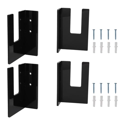 YULEESIYIP Skateboard Display Rack Set Wandmontierbarer Lagerorganisatorhalter für Garage Wohnzimmer (Black) von YULEESIYIP