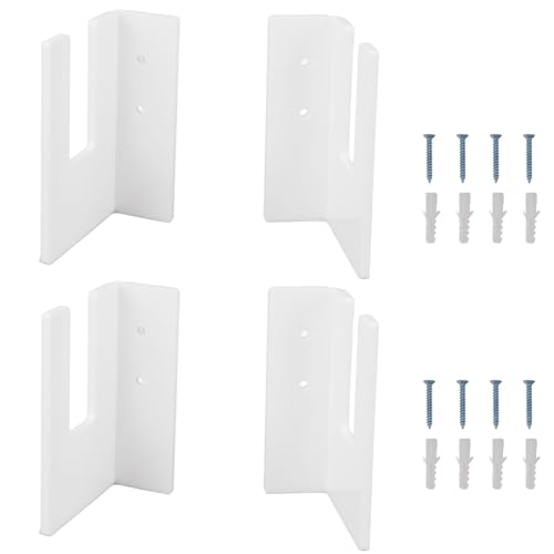 YULEESIYIP Skateboard Display Rack Set Wandmontierbarer Lagerorganisatorhalter für Garage Wohnzimmer (White) von YULEESIYIP