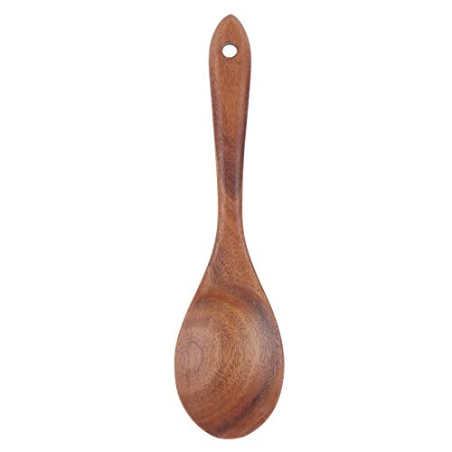 YULEESIYIP Teakholzgeschirr Geschirr dauerhafte Küchen Restaurant Essgeschirr für Salat Leute (26 * 6.5 Teak Salad Spoon) von YULEESIYIP