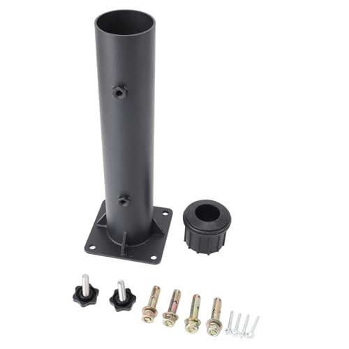 YULEESIYIP Terrasse Regenschirm Stehen Metall Starke Last Lager Robuste Konstruktion Deck Montieren Halter Outdoor Garten Rasen von YULEESIYIP