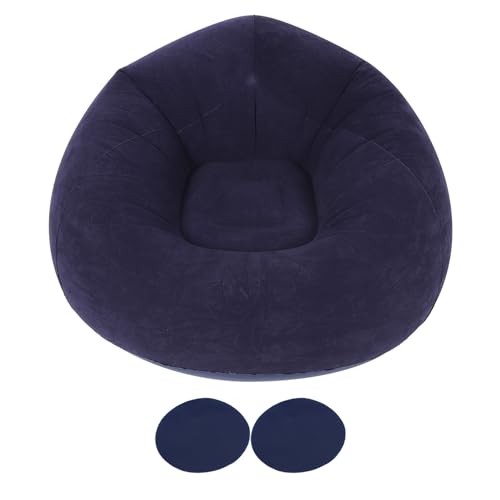 YULEESIYIP Ultra weiche einkugelblattierbare Sofa -Stuhl einfach zu lagern und für mehrere Gelegenheiten blau zu verwenden von YULEESIYIP