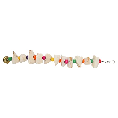 YULEESIYIP Vogelkauenspielzeug Bunte Kalziumergänzung Zähne Schleifen Papageien Cuttlebone Kauen Spielzeug mit Glocke für Ihre gefiederten Freunde (XL) von YULEESIYIP
