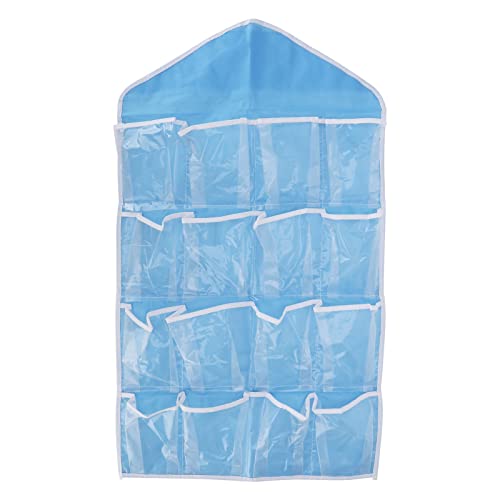 YULEESIYIP Wall Closet Hanging Organizers Polyester Storage Bag Hanging Shelves for Bedroom Living Room Decor (Blue) von YULEESIYIP